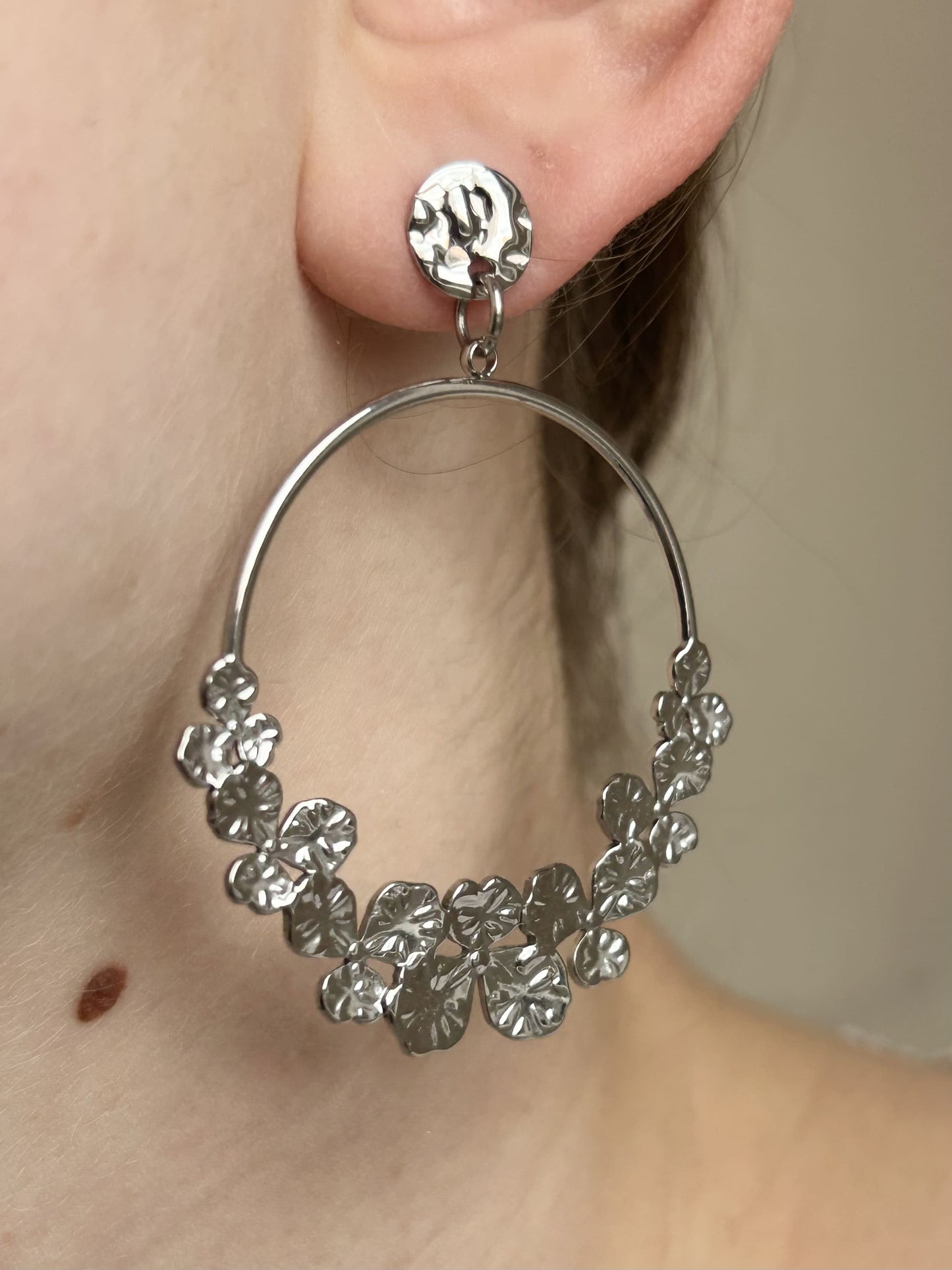 Boucles d’oreilles Fleur