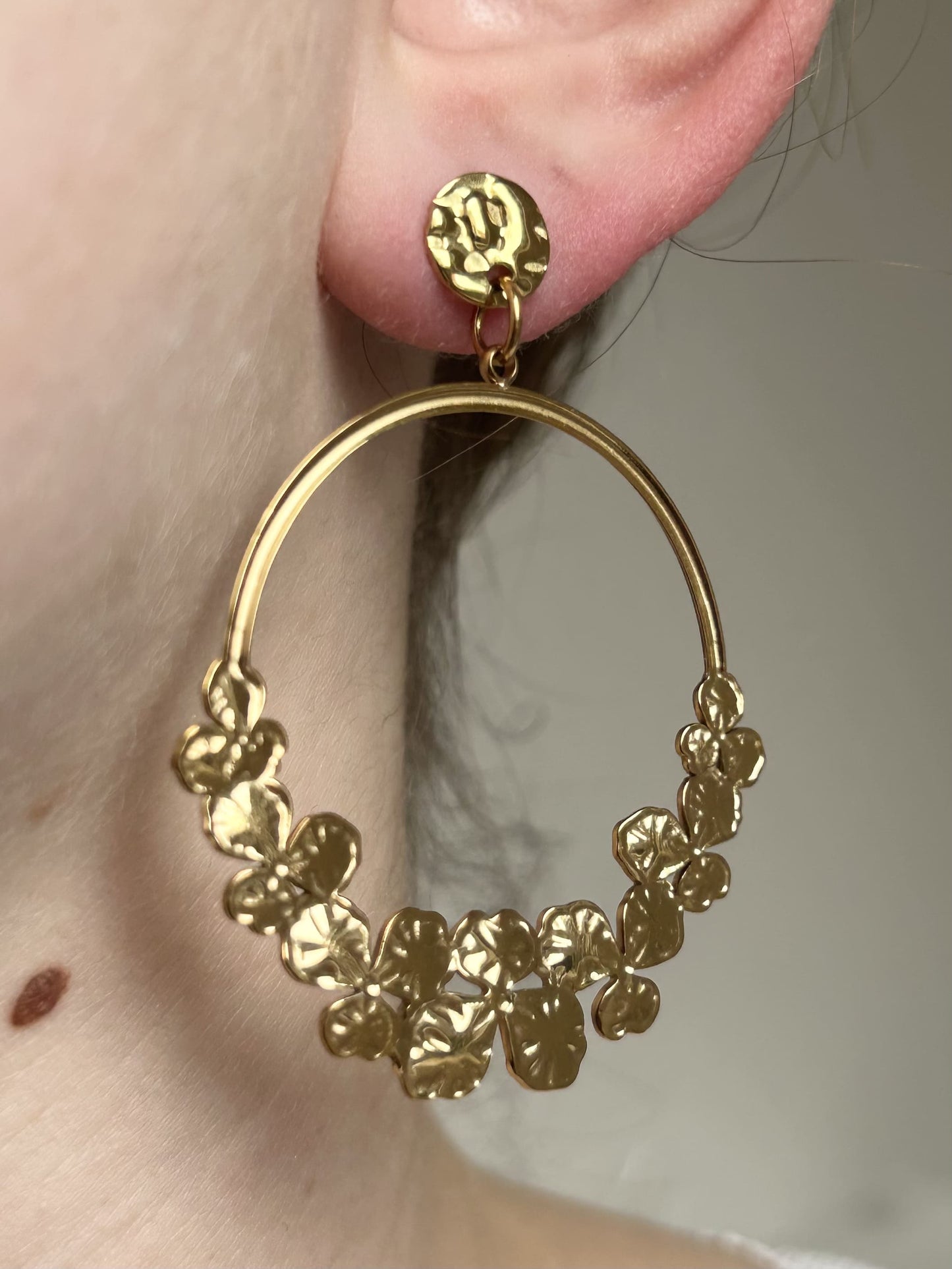 Boucles d’oreilles Fleur