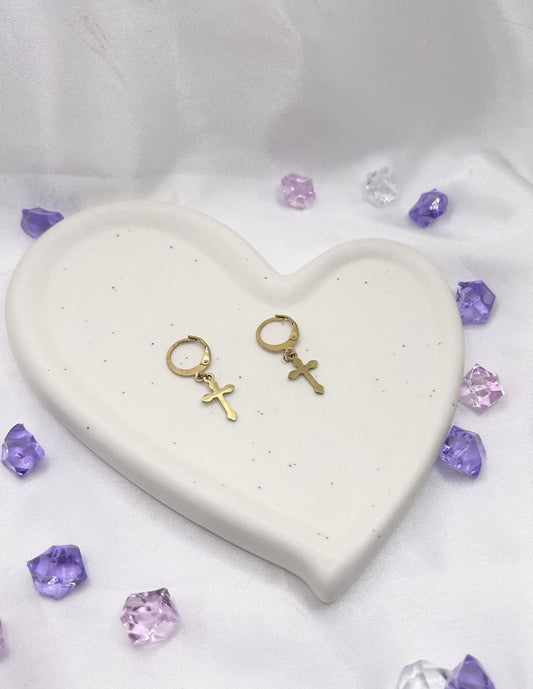 Boucles d’oreilles croix